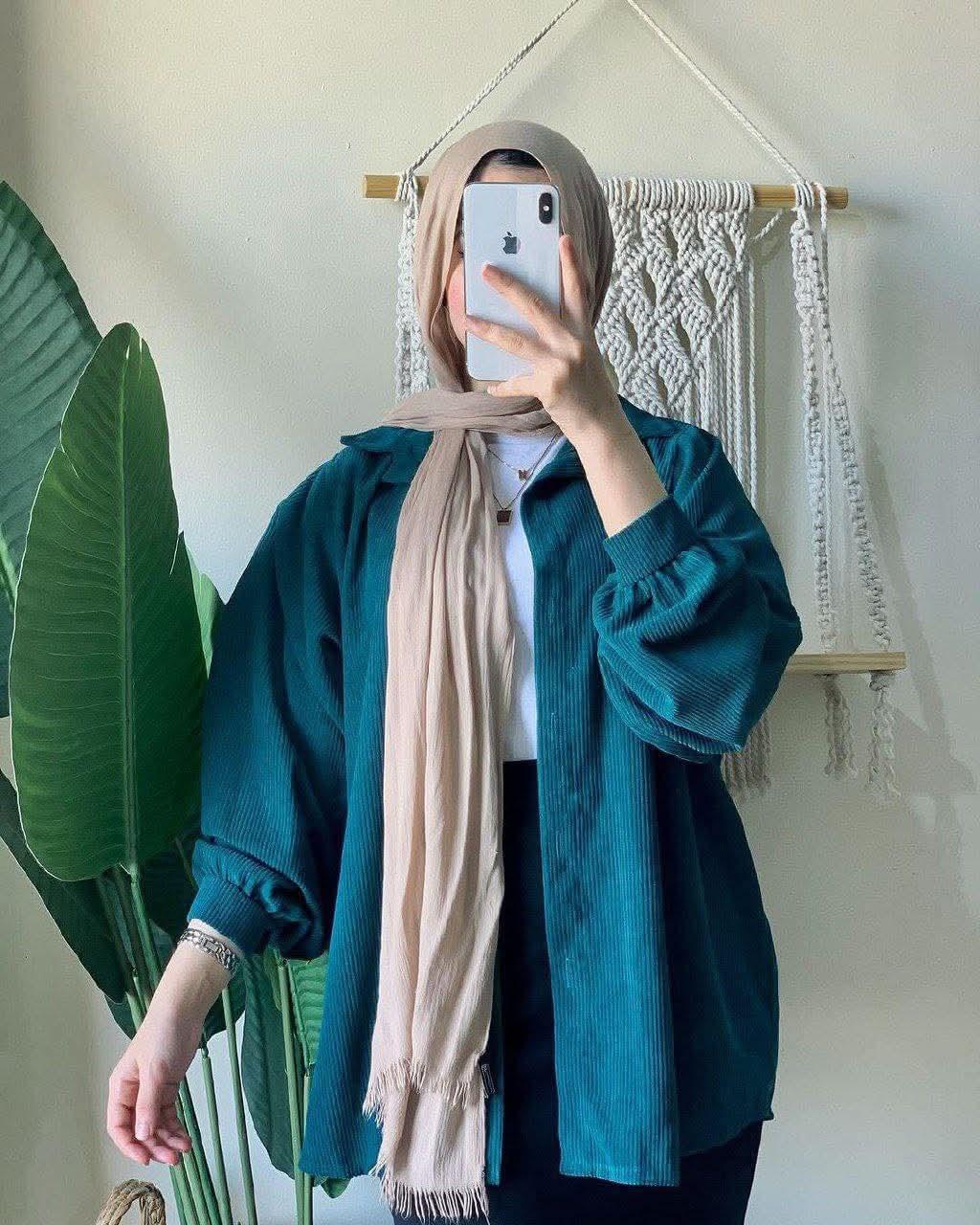 شميز قطيفه مضلع