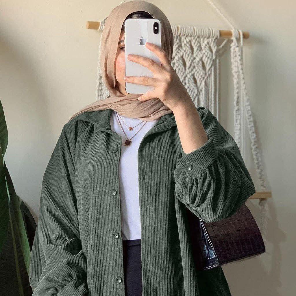 Velora Ribbed Velvet Shirt